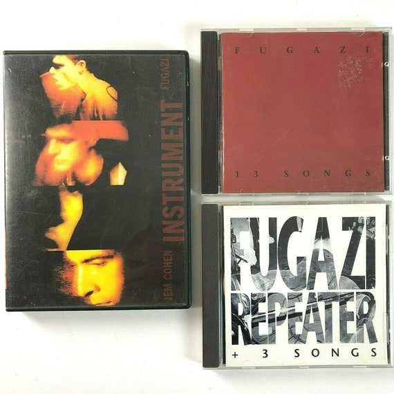 Fugazi 3 CD DVD Bundle Instrument Repeater 13 Songs RE Etsy France