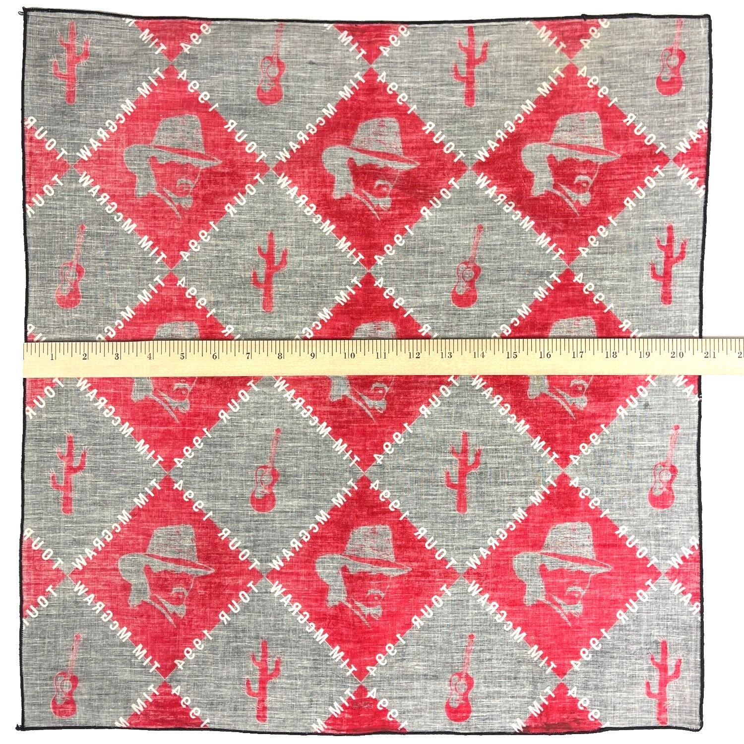 Tim Mcgraw Vintage 1994 Cactus Guitar Tour Bandana 21