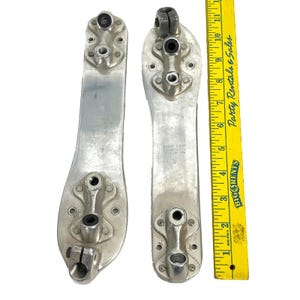 Sure Grip Century '9' Plates Vintage 2 Roller Skate Brackets w/Toe Stop Mount