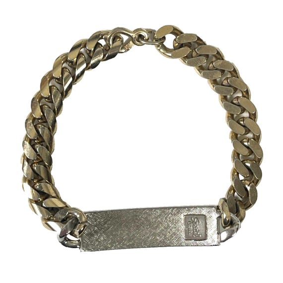 SCOTT Personalized Vintage Speidel Engraved ID Bracelet 7.5