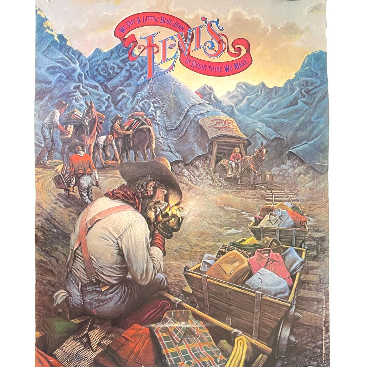 1970s Levi Poster - Etsy