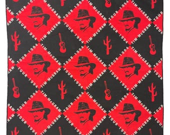 Tim Mcgraw Vintage 1994 Cactus Guitar Tour Bandana 21
