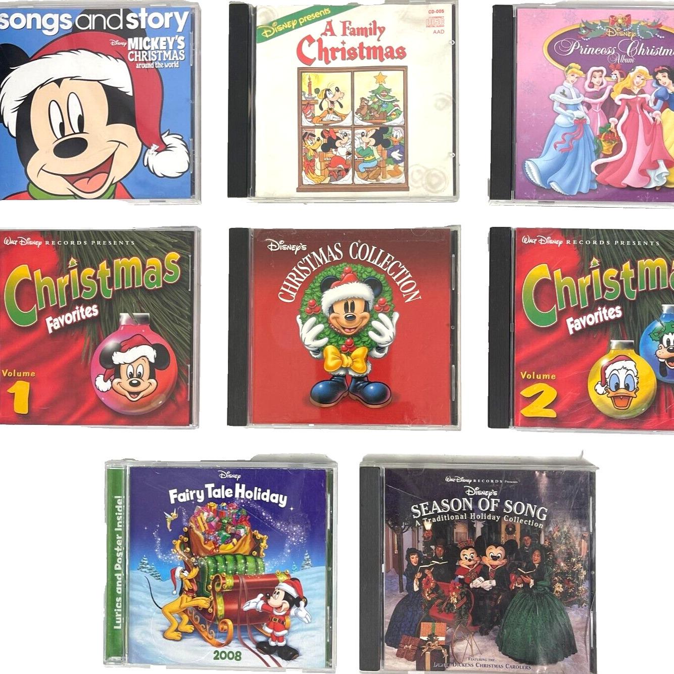 Disney Christmas 8 CD Bundle Family Faves Princess Mickey