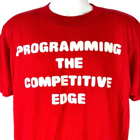 Programming The Competitive Edge Mens Vintage Red… - image 2