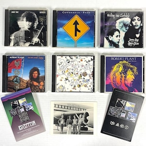 Led Zeppelin Robert Plant Jimmy Page Coverdale 6 CD + 3 Zep Promo Postcard Lot Now Zen Manic Nirvana Clarksdale Outrider Zep 3