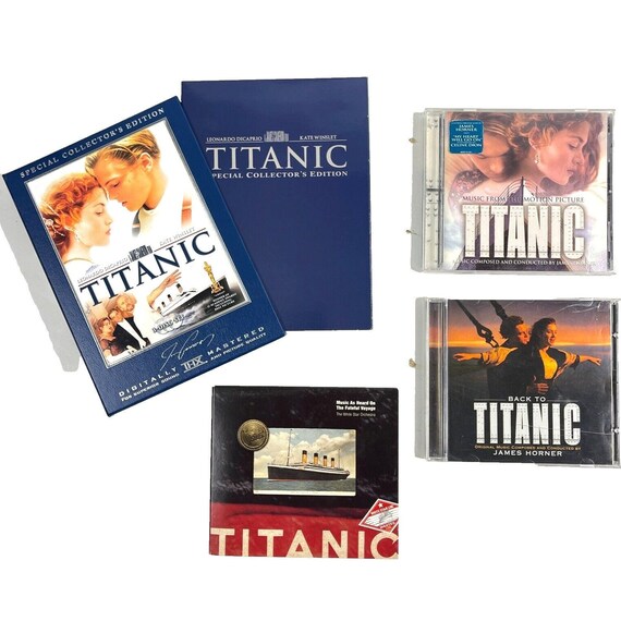 THE TITANIC COLLECTION タイタニック・コレクション Titanic Special Collectors Edition DVD + 3 CD Bundle James Horner