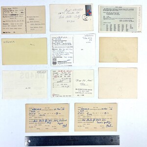 International Amatuer Ham Radio Vintage 11 QSL Card Bundle 1970s/80s