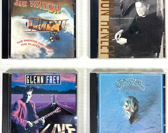 Eagles Don Henley Glenn Frey Joe Walsh 4 CD Bundle Greatest Hits End of Innocence Live Smoker You Drink Player Get