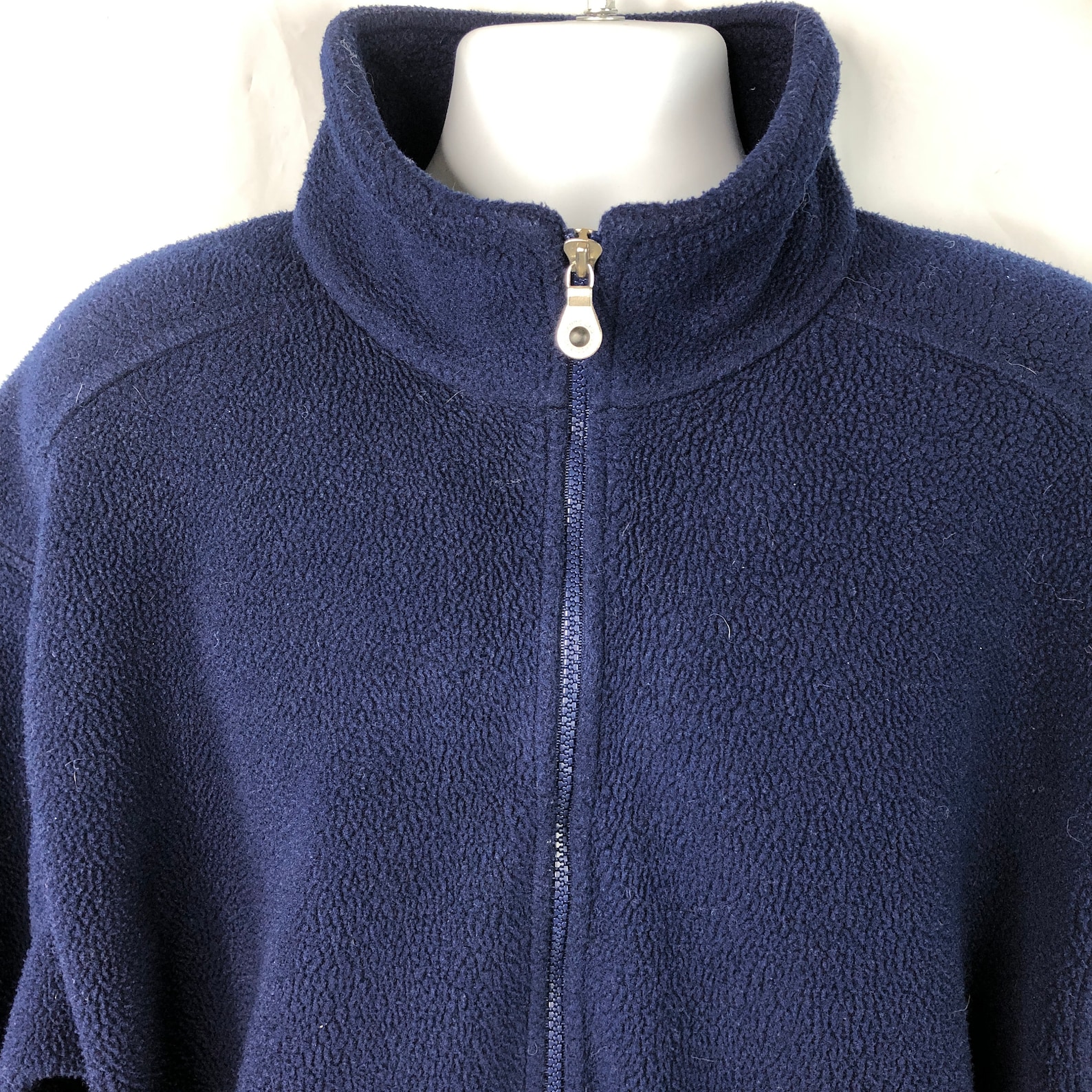Lands End Polartec Vtg Full Zip Fleece Jacket Large Tall Mens Etsy.de