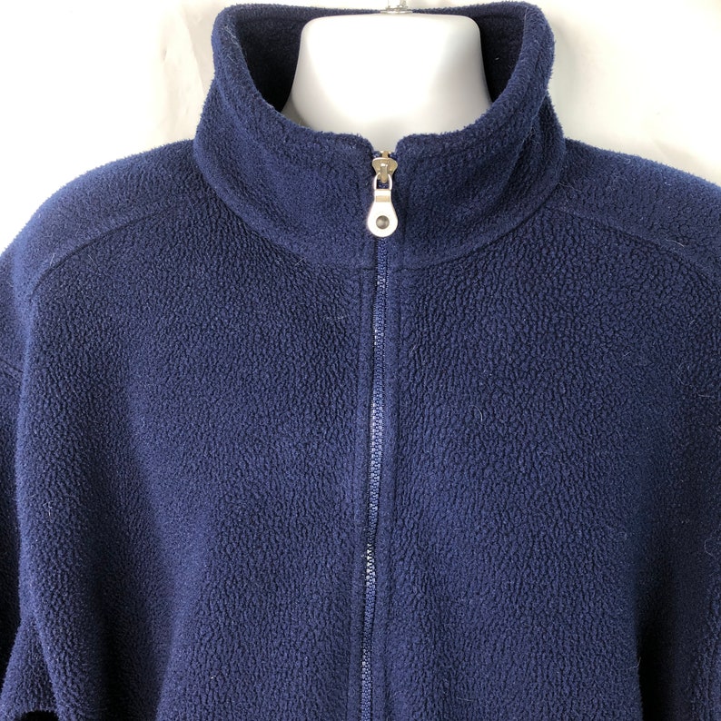 Lands End Polartec Vtg Full Zip Fleece Jacket Large Tall Mens Etsy.de