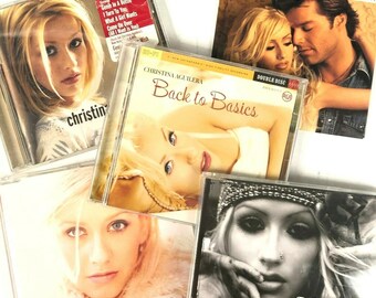 Christina Aguilera 5 CD Bundle Nobody Lonely Ricky Martin Back Basics Dirrty Christmas Song 1999-2002