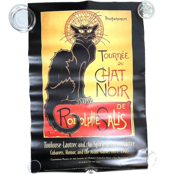 Toulouse Lautrec Tournee Du Chat Noir Black Cat SF Exhibit 2001
