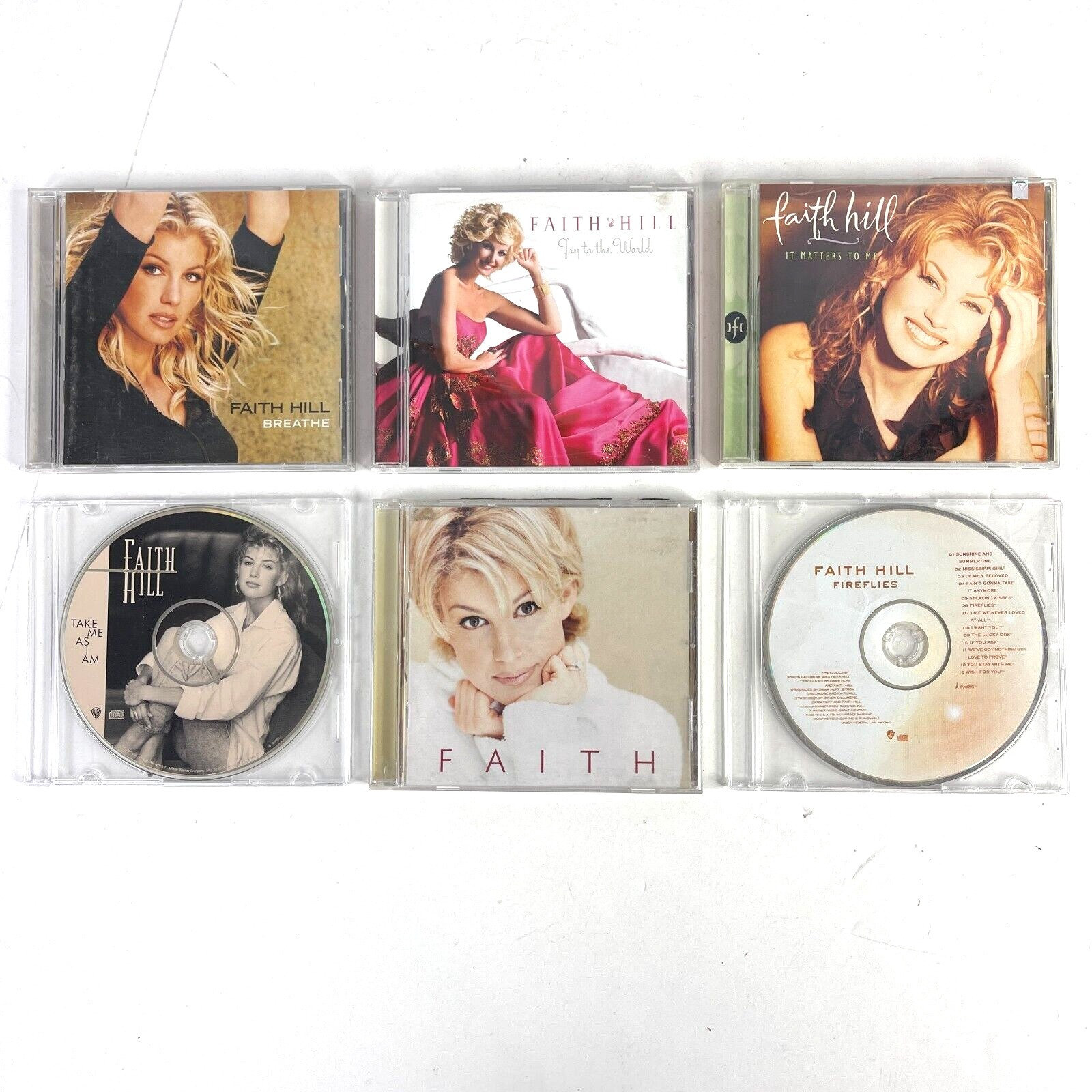 Faith Hill 6 CD Bundle Take Me as I Am Matters Fireflies Breathe
