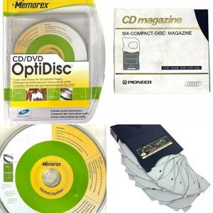 Pioneer PRW 1139 6-Disc CD Changer Magazine + Memorex Cd/Dvd OptiDisc Player Lens Cleaner