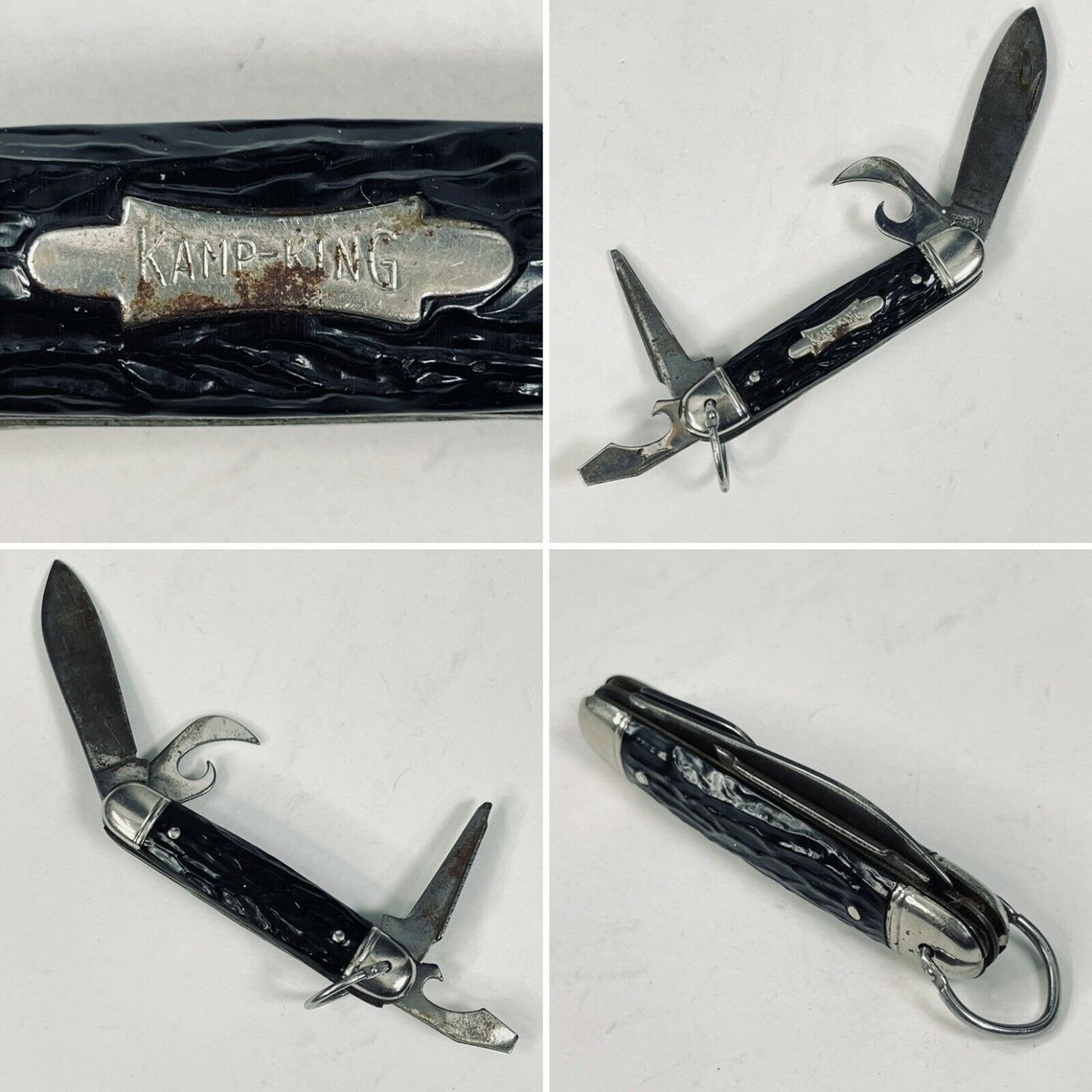 Imperial Kamp King Vintage Folding Pocket Knife 4 Tool Prov RI Etsy