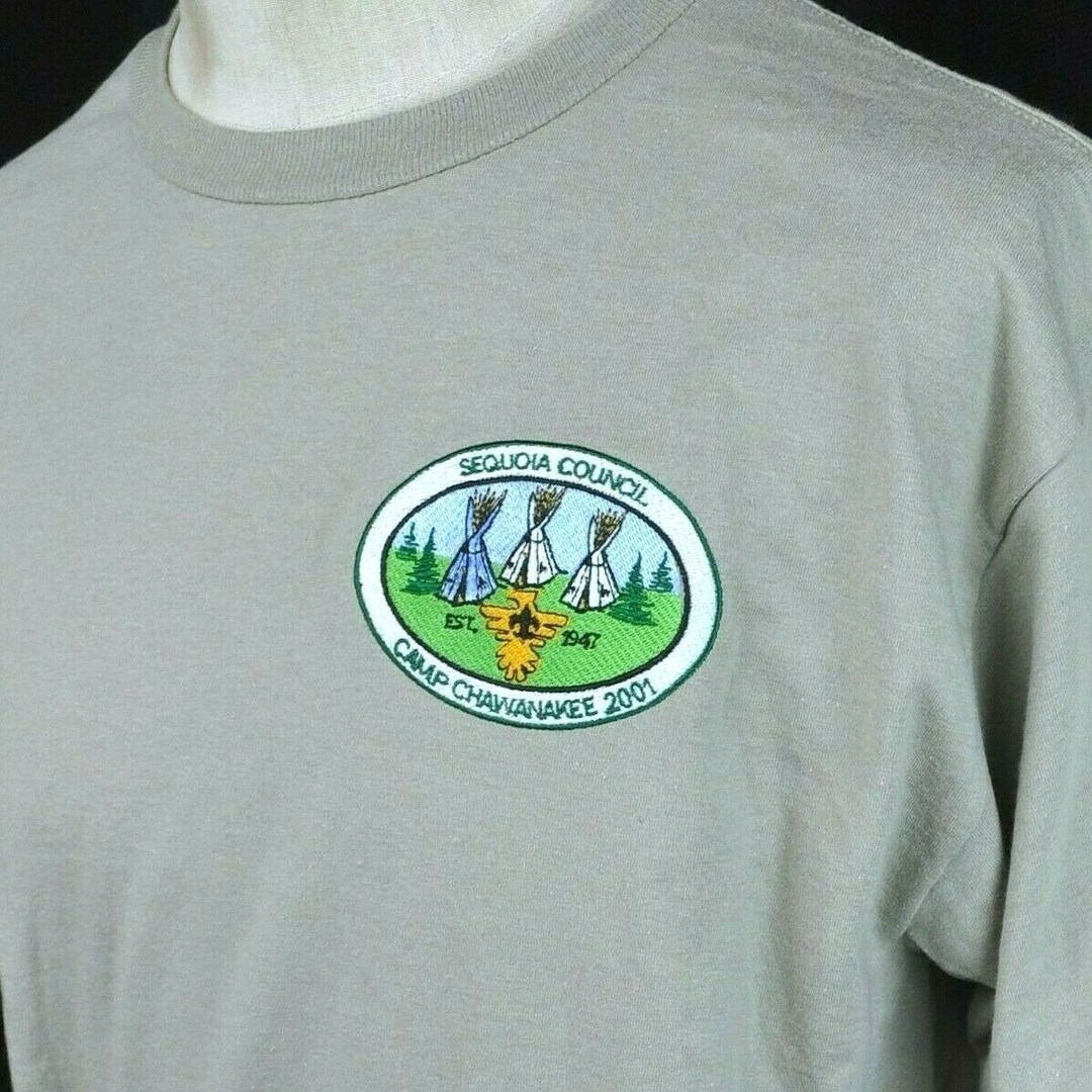 Vintage Boy Scouts Camp Chawanakee L Sewn Vintage Tshirt Large Mens