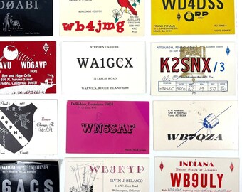 アマチュア無線ヴィンテージQSLカード21枚セット（米国）1970年代/80