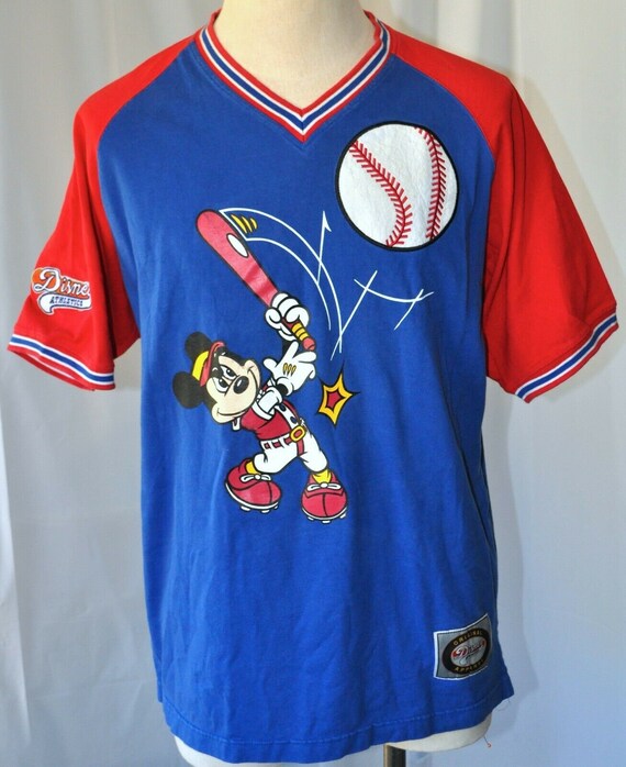 mens mickey mouse baseball jersey