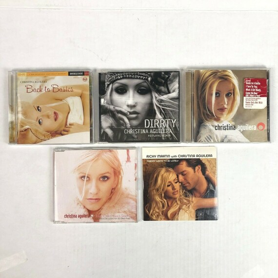 Christina Aguilera 5 CD Bundle Nobody Lonely Ricky Martin