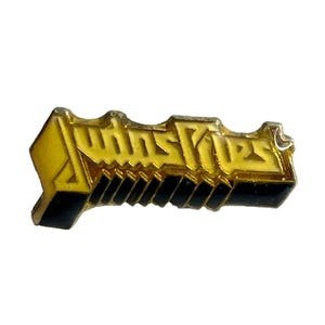 Judas Priest Heavy Metal Band Logo Vintage Tiny Lapel Pin Badge 1980s NWOBHM