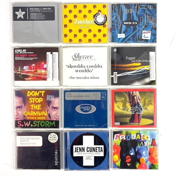 DJ House Music 12 Import CD Maxi Single Bundle 90s-y2k Dance