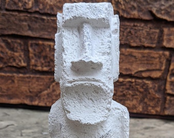 MOAI Traditional Rapa Nui Stone Statue Sculpture www.Neo-Mfg.com 5" Easter island