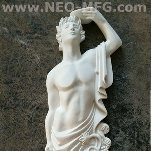 Roman Greek Wine Bearer Figure Sculptural Wall relief www.Neo-Mfg.com 18 tall image 1