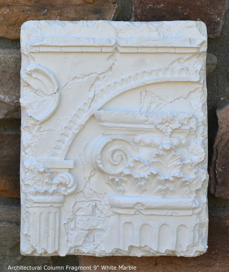 Roman Greek Architectural Column Fragment Wall plaque NeoMfg Etsy