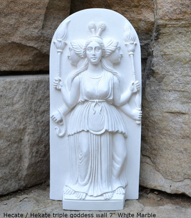 Hecate or Hekate triple goddess wall Sculpture www.Neo-Mfg.com image 7