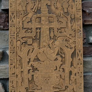History Aztec Mayan Sarcophagus of King K’inich Janaab’ Pakal Wall ...