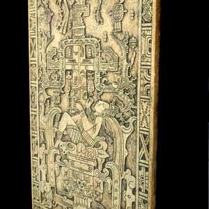 History Aztec Mayan Sarcophagus of King K’inich Janaab’ Pakal Wall ...