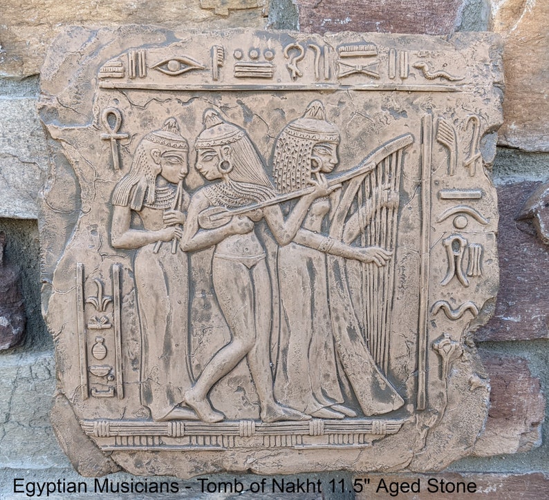 Tomb Instrument Egyptian Musicians - Tomb of Nakht, Egypt. Dynasty XVIII 1450 B.C. Www ...