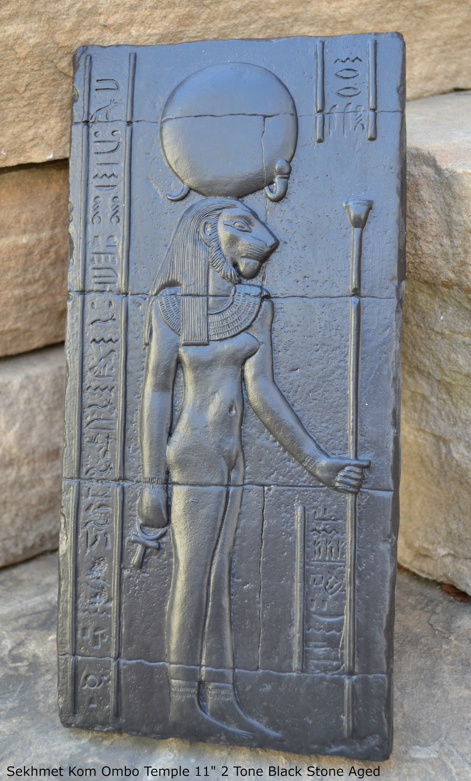 History Egyptian Sekhmet Kom Ombo Temple Sculptural Wall Relief Www.neo ...
