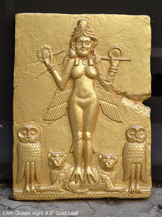 Babylonian Burney Relief Queen of Night GODDESS ISHTAR Mesopotamia 