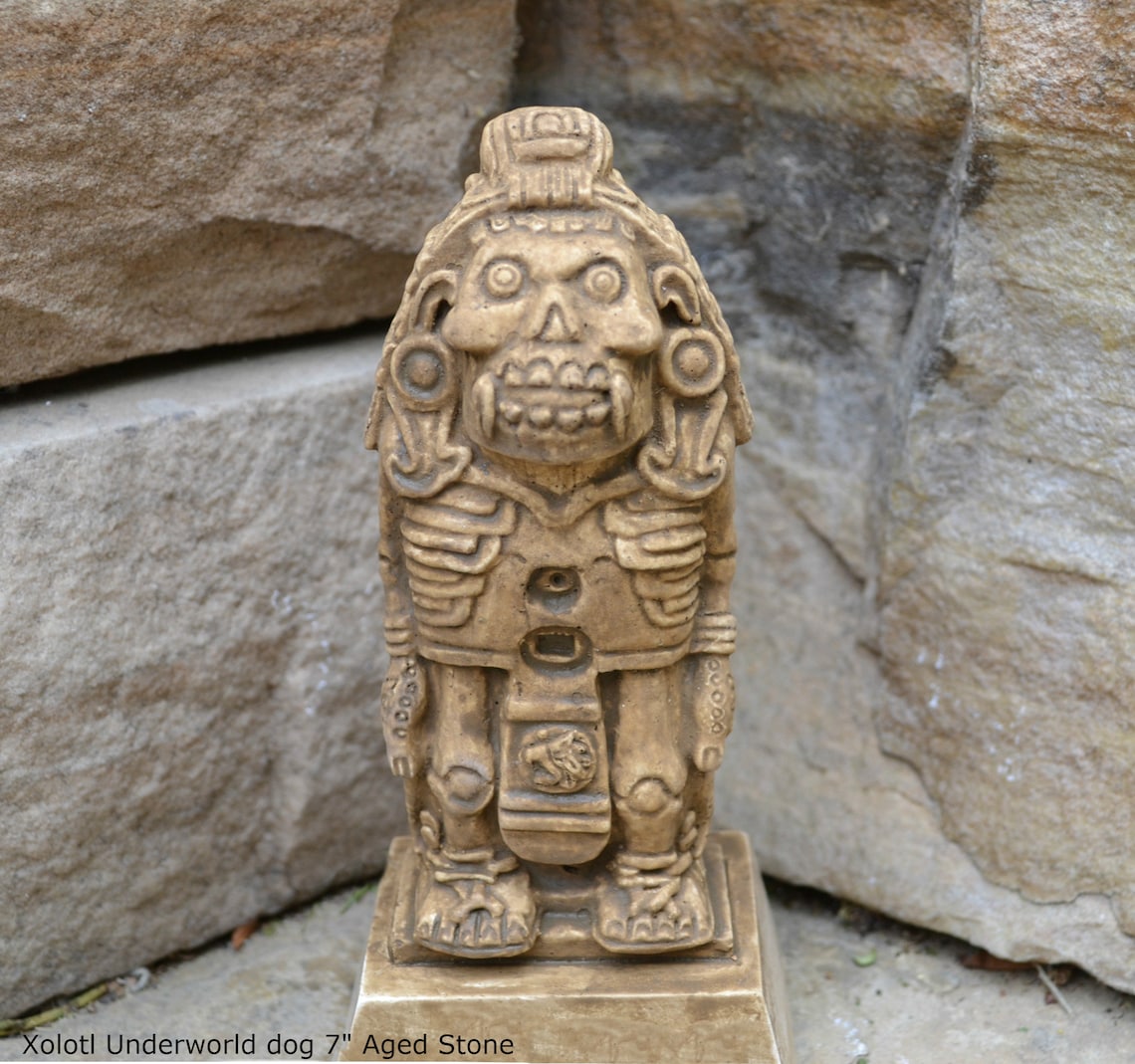Aztec Mayan Xolotl Underworld Ancient Replica Sculpture Www.neo-mfg.com ...