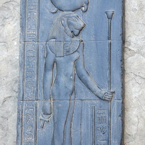 History Egyptian Sekhmet Kom Ombo Temple Sculptural Wall Relief Www.neo ...