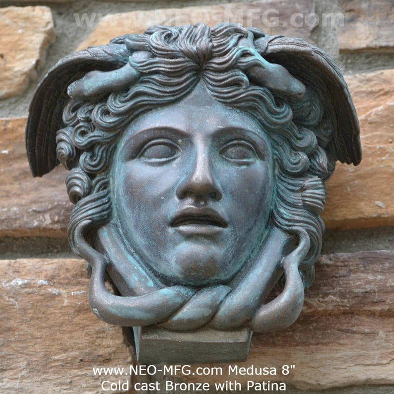 History Medusa Versace Rondanini Bust design Artifact Carved Etsy
