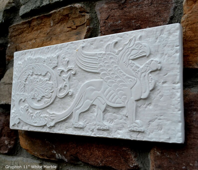 Griffin Gryphon Winged Lion Wall Sculpture Plaque 11 Www.neo-mfg.com ...