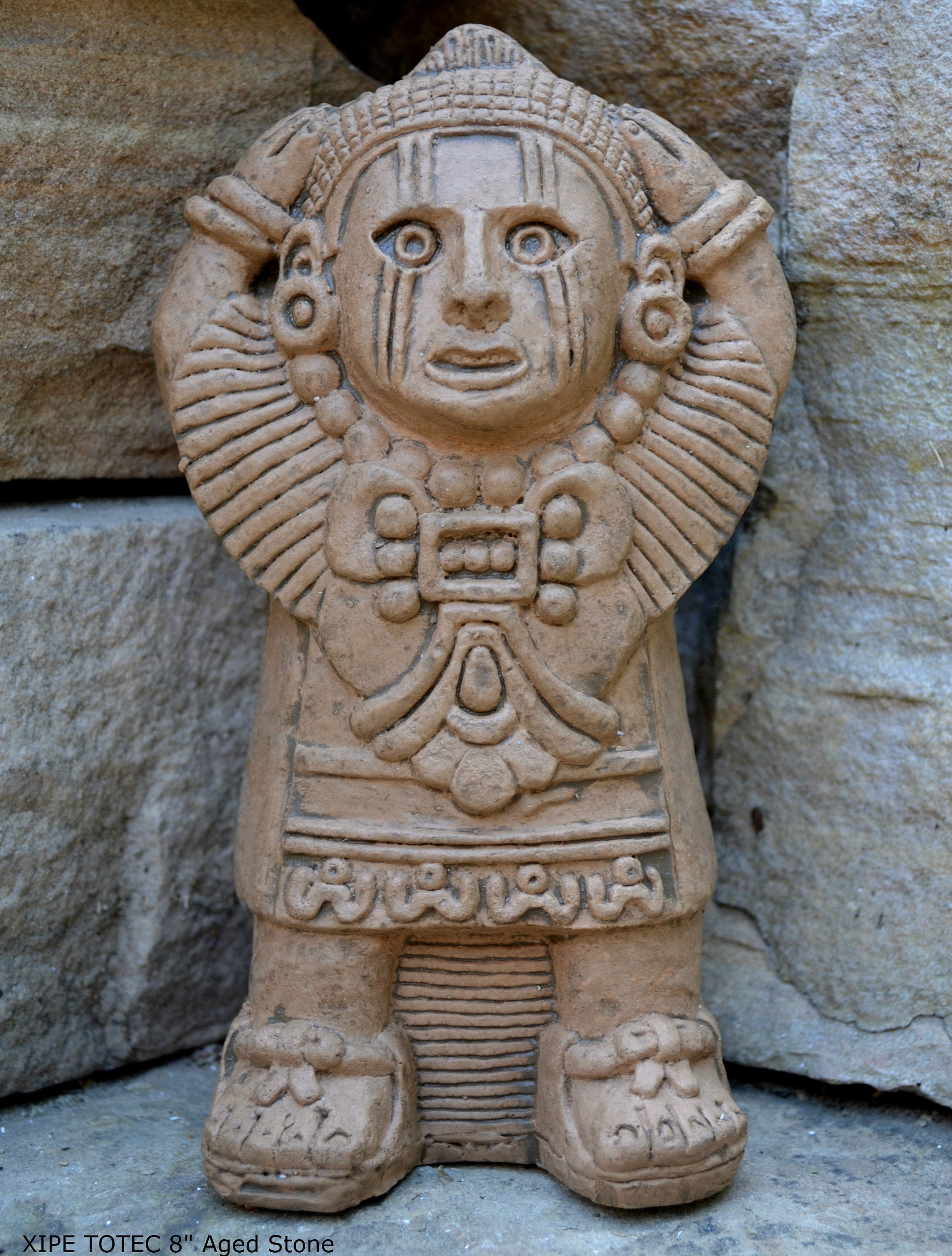 History Aztec Maya Mesoamerica Zapotec Xipe Totec Deity Sculpture ...