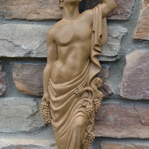 Roman Greek Wine Bearer Figure Sculptural Wall relief www.Neo-Mfg.com 18 tall image 8