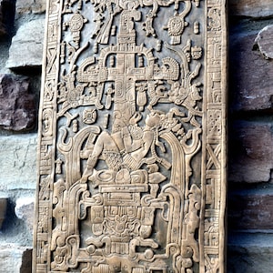 History Aztec Mayan Sarcophagus of King K’inich Janaab’ Pakal Wall ...