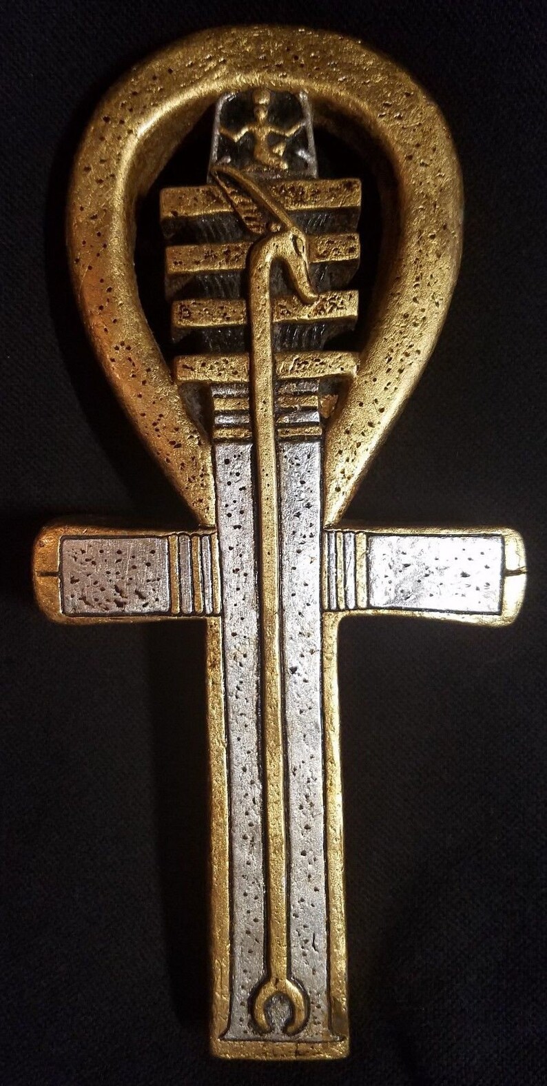 History Egyptian Ankh Artifact Sculpture Statue 9 Tall Etsy