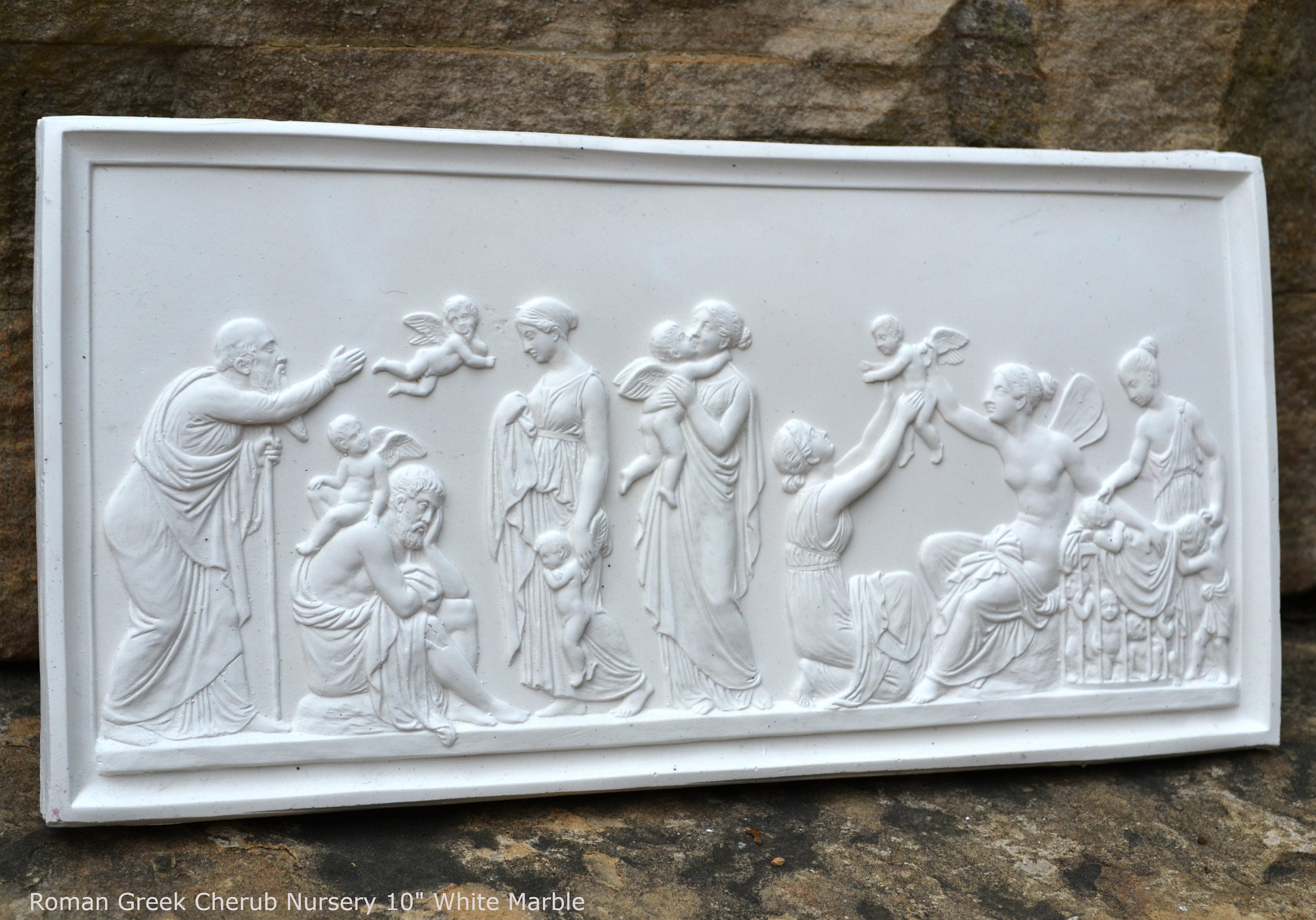 Winged Cherub琴弾天使1870sブロンズ彫刻FoundryMarks Roman Greek Thorvaldsen the Ages of Love 1824 Cherub Nursery