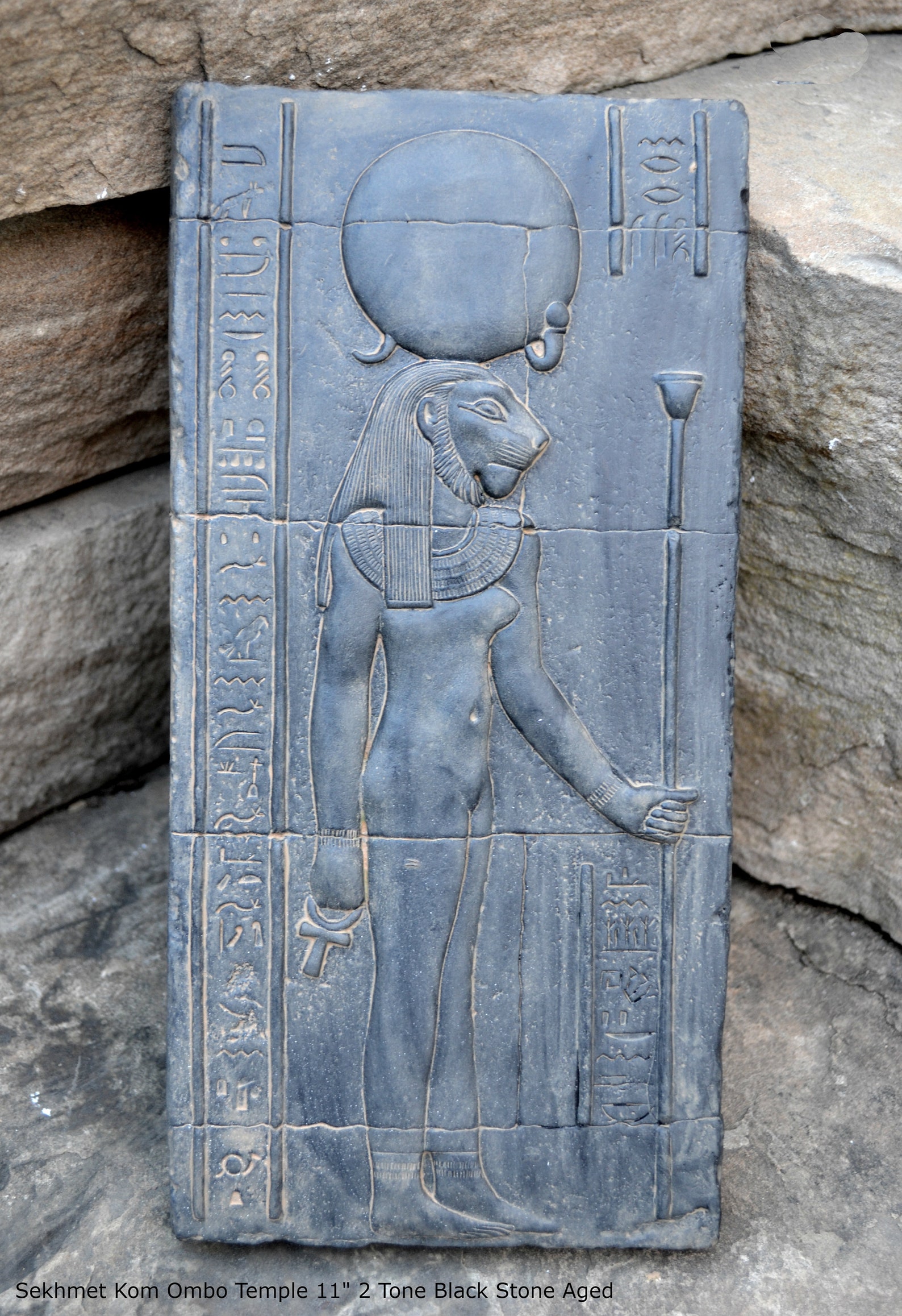 History Egyptian Sekhmet Kom Ombo Temple Sculptural Wall Relief Www.neo ...
