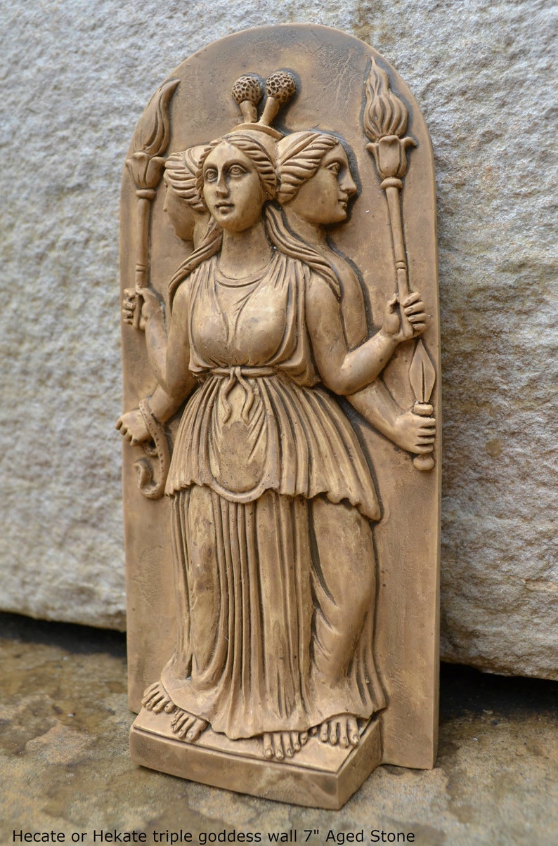 Hecate or Hekate triple goddess wall Sculpture www.Neo-Mfg.com image 8