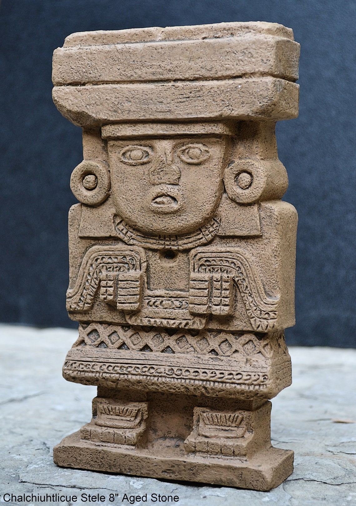 History Aztec Maya Chalchiuhtlicue Stele Totem Artifact Etsy