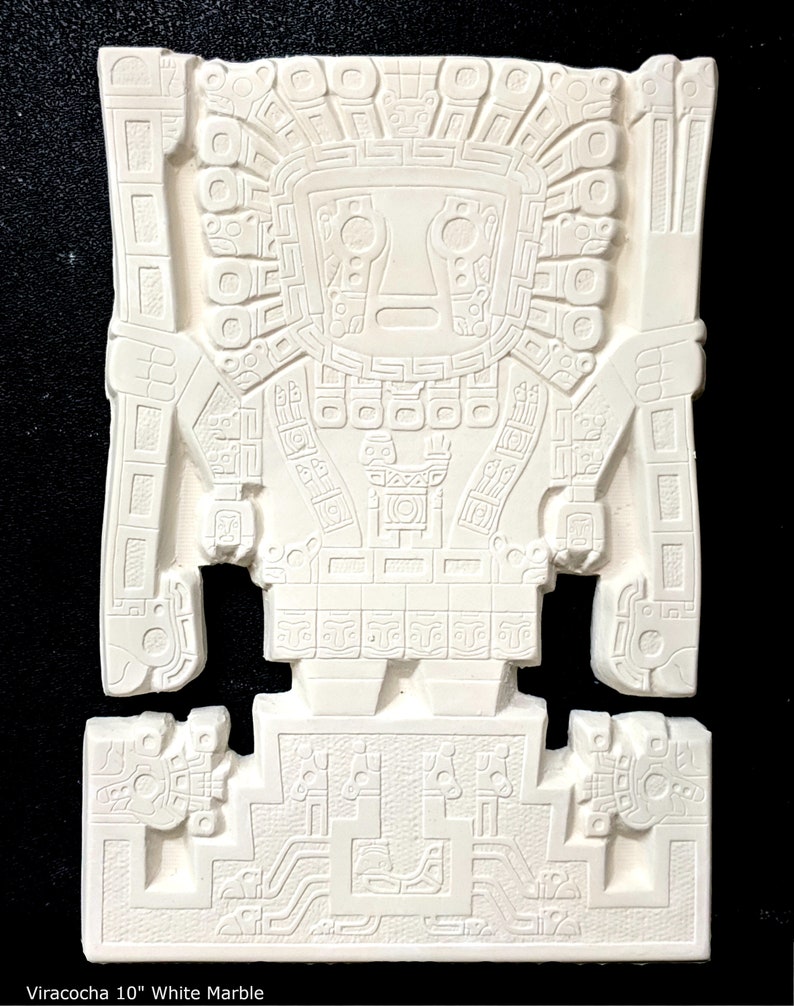 Inca Viracocha Tiwanaku Gateway sun Sculptural wall relief plaque 10 www.Neo-Mfg.com home decor d19 image 6