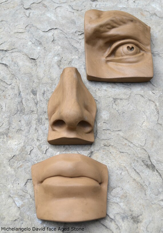 Roman Michelangelo David Eye Nose Or Mouth Face Plaque Etsy