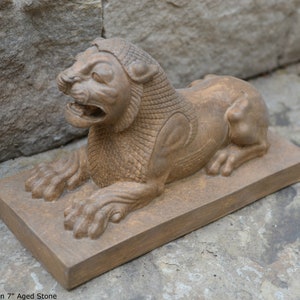 Estatua de escultura del León Asirio de Susa 7" www.Neo-Mfg.com reproducción del Museo