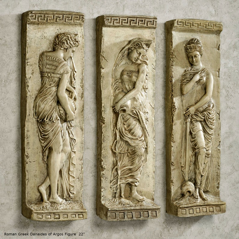 Roman Greek Carved nymph Fountain of Innocents Danaides of image 0